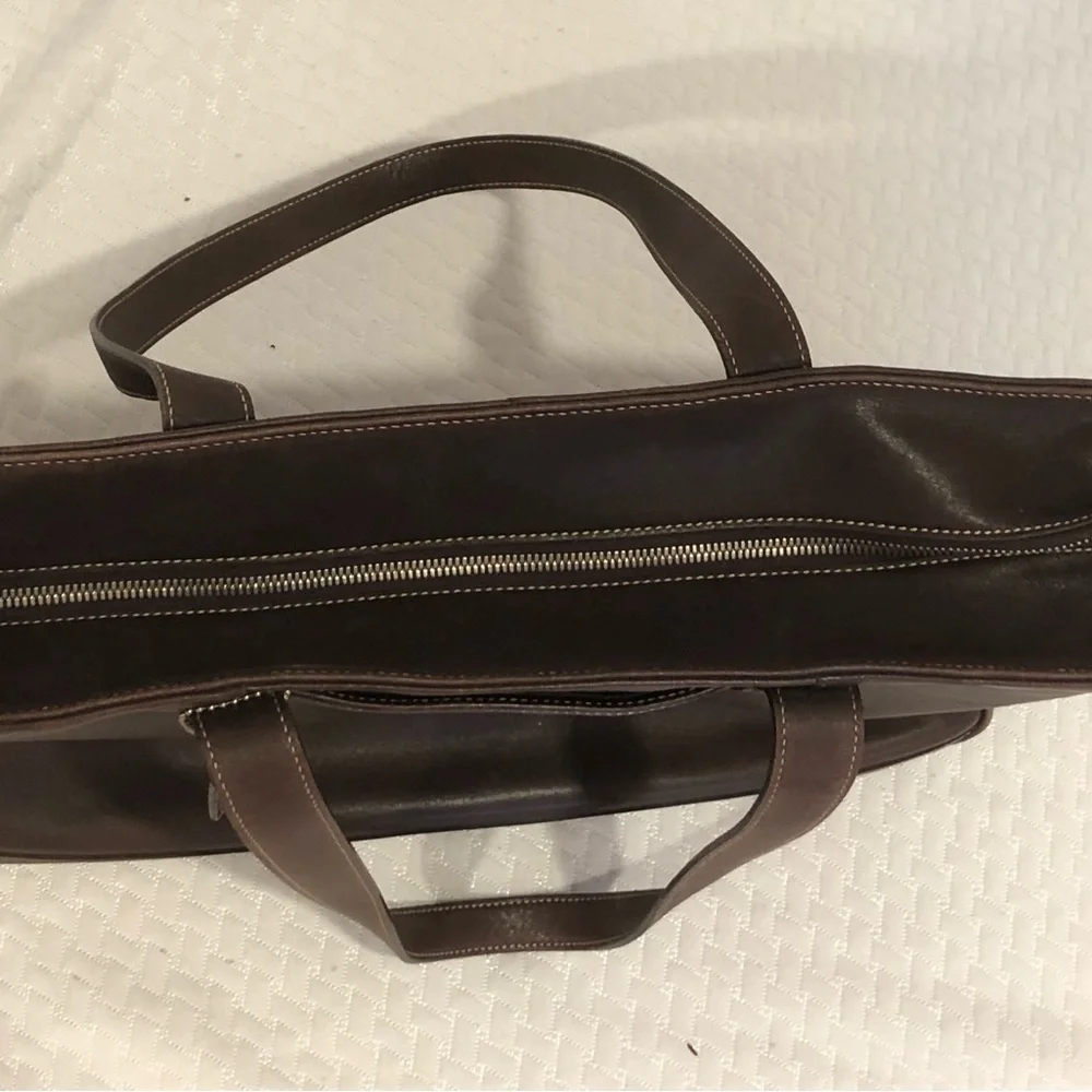 Vintage Leather Coach Tote Bag
